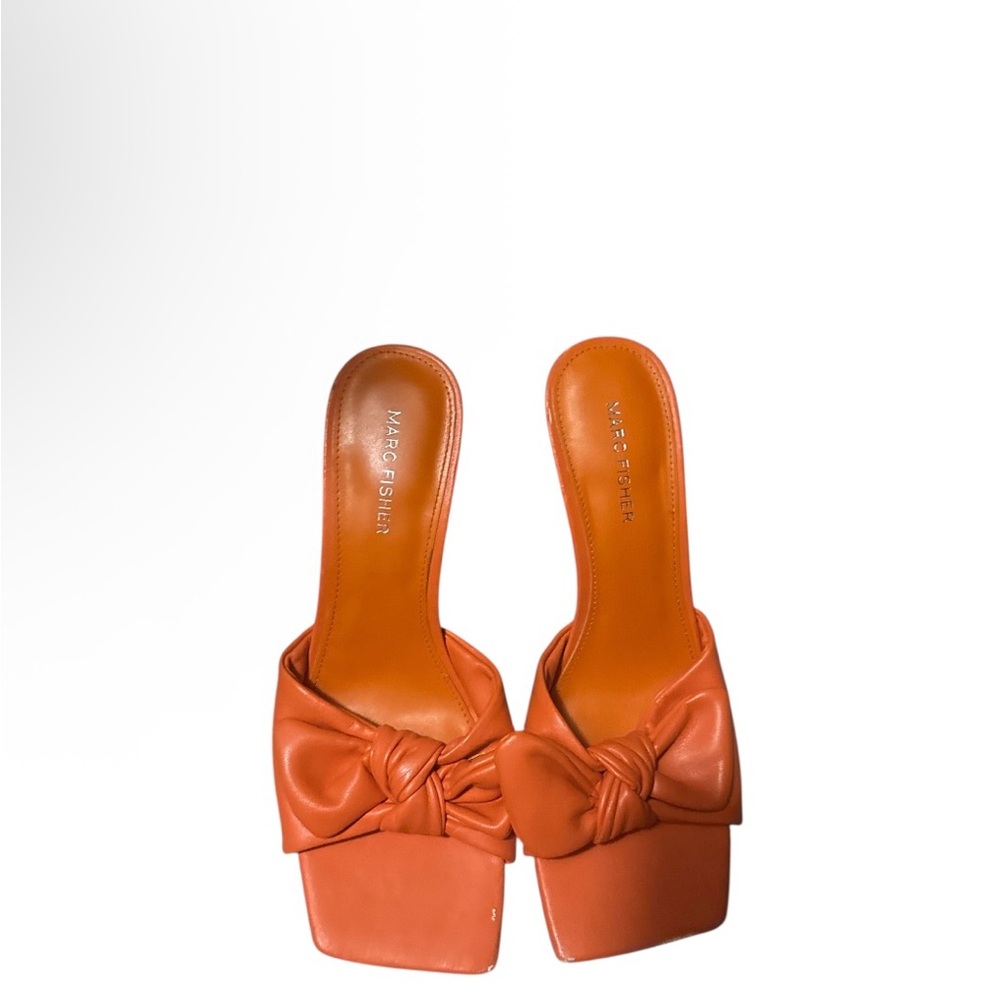 Marc Fisher Women's Bold Orange Mules